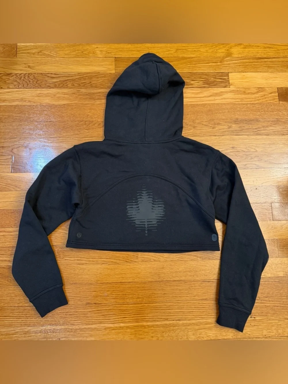 Lululemon Team Canada All Yours Cropped Hoodie COC Logo Black - Size 4